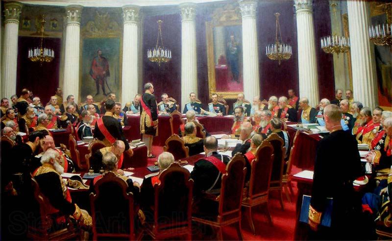 Ilya Repin Ceremonial session of the State Council 1900 Spain oil painting art